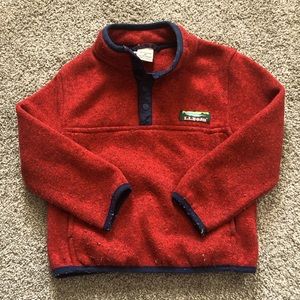 Toddler 3T 1/4 button up LLBean pull over